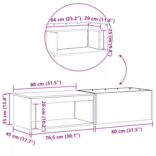  Tűzrakóhely Kunyhóval Fekete 160x45x35 cm Acél