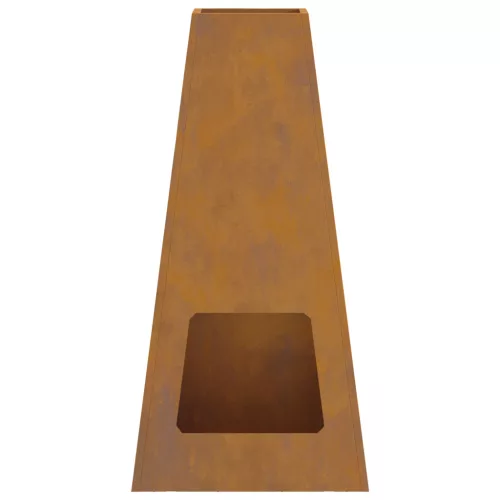  Tűzrakóhely 50x35x100 cm Viharvert Acél