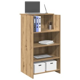  recepciós pult kézműves tölgy 55x50x103,5 cm szerelt fa