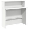  recepciós pult fehér 100x50x103,5 cm szerelt fa