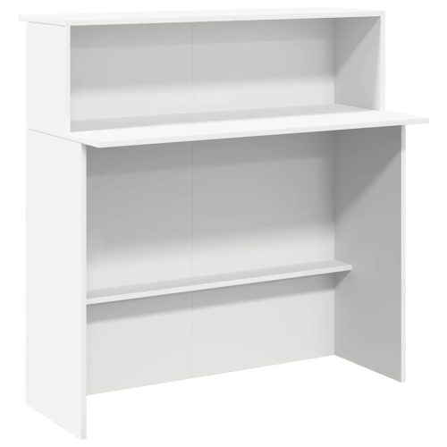  recepciós pult fehér 100x50x103,5 cm szerelt fa