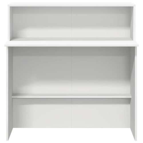  recepciós pult fehér 100x50x103,5 cm szerelt fa