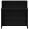  recepciós pult fekete 100x50x103,5 cm szerelt fa