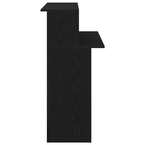  recepciós pult fekete 100x50x103,5 cm szerelt fa