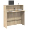  recepciós pult sonoma tölgy 100x50x103,5 cm szerelt fa