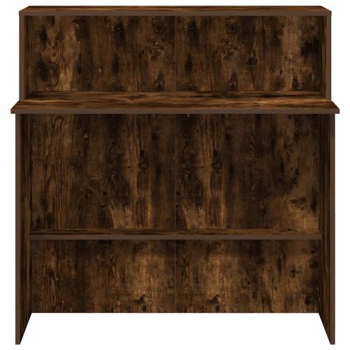  recepciós pult füstös tölgy 100x50x103,5 cm szerelt fa