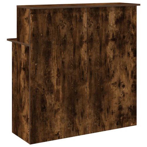  recepciós pult füstös tölgy 100x50x103,5 cm szerelt fa