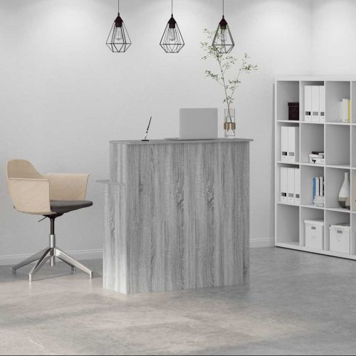  recepciós pult szürke sonoma 100x50x103,5 cm szerelt fa