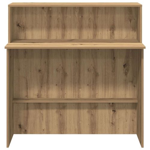  recepciós pult kézműves tölgy 100x50x103,5 cm szerelt fa