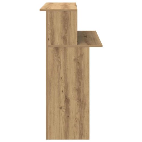  recepciós pult kézműves tölgy 100x50x103,5 cm szerelt fa