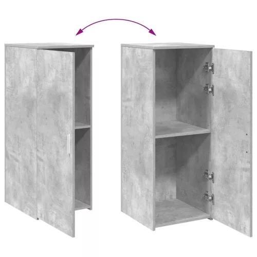  tároló szekrény betonszürke 40x45x103,5 cm szerelt fa