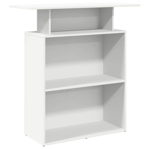  recepciós pult fehér 100x40x104 cm szerelt fa