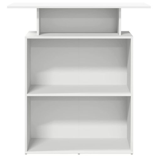  recepciós pult fehér 100x40x104 cm szerelt fa