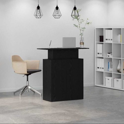  recepciós pult fehér 100x40x104 cm szerelt fa