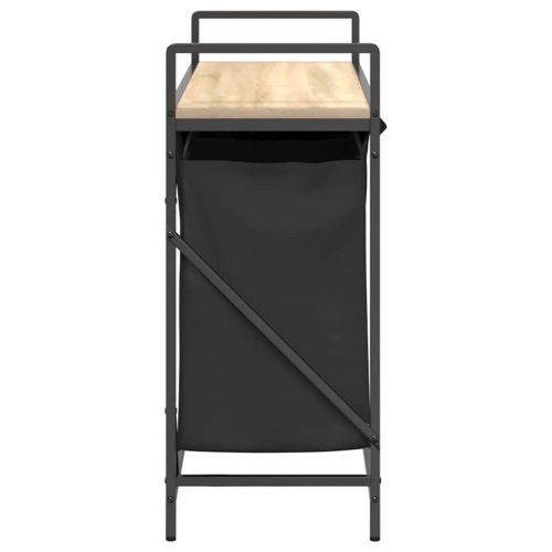  sonoma tölgy mosodai kosár 3 rekeszes polccal