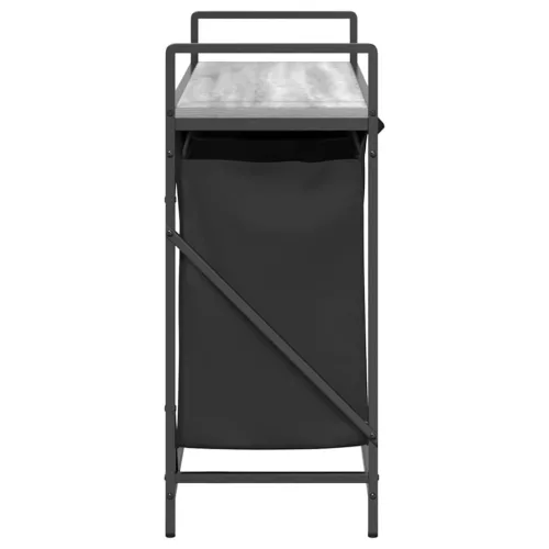  szürke sonoma mosodai kosár 3 rekeszes polccal