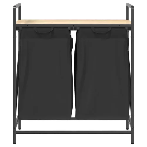  sonoma tölgy mosodai kosár 2 rekeszes polccal