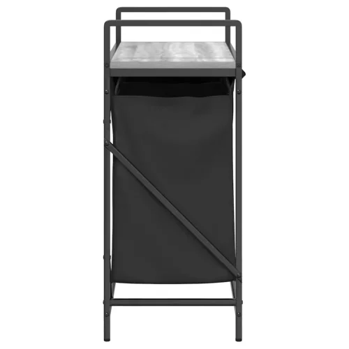  szürke sonoma mosodai kosár 2 rekeszes polccal