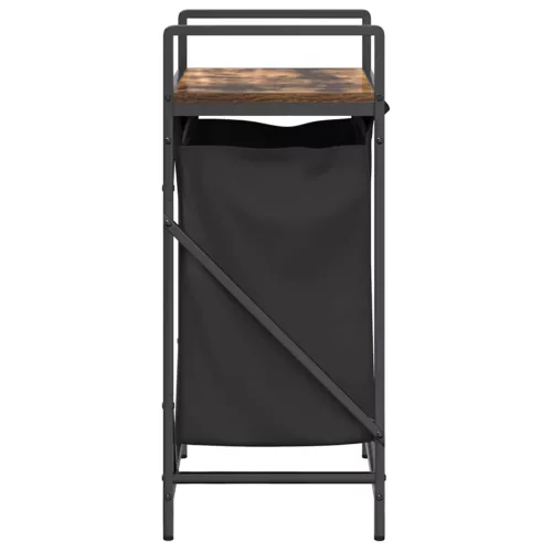  füstölt tölgy mosodai kosár 1 rekeszes polccal