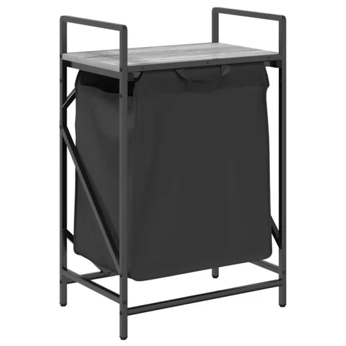  szürke sonoma mosodai kosár 1 rekeszes polccal