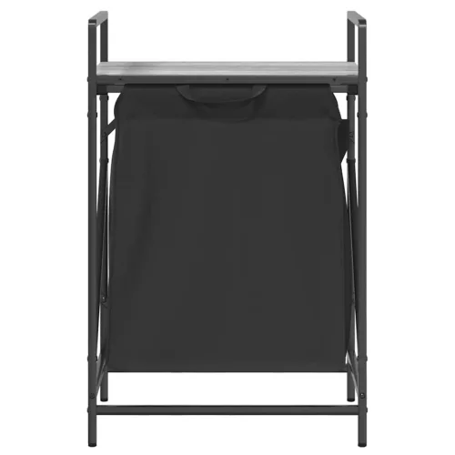  szürke sonoma mosodai kosár 1 rekeszes polccal