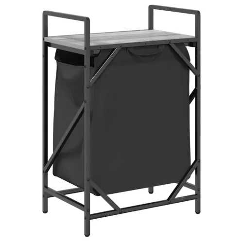  szürke sonoma mosodai kosár 1 rekeszes polccal