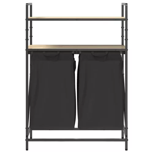  sonoma tölgy mosodai kosár 2 rekeszes polcokkal