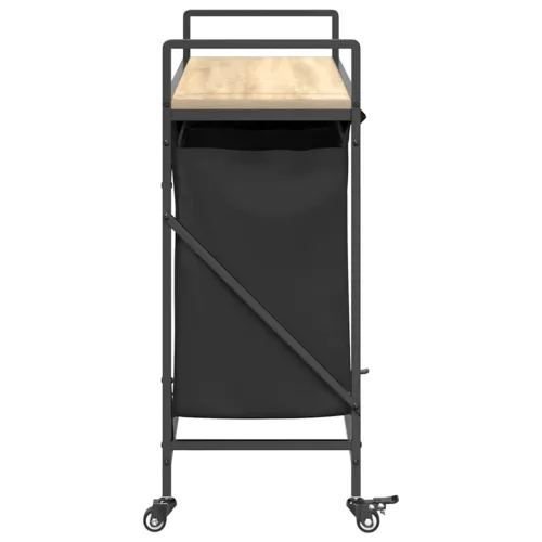  sonoma tölgy mosodai kosár 3 rekeszes kerekekkel