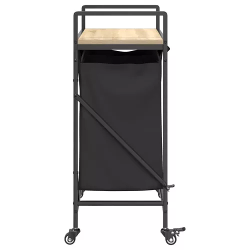  sonoma tölgy mosodai kosár 2 rekeszes kerekekkel