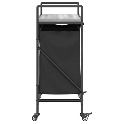  szürke sonoma mosodai kosár 2 rekeszes kerekekkel