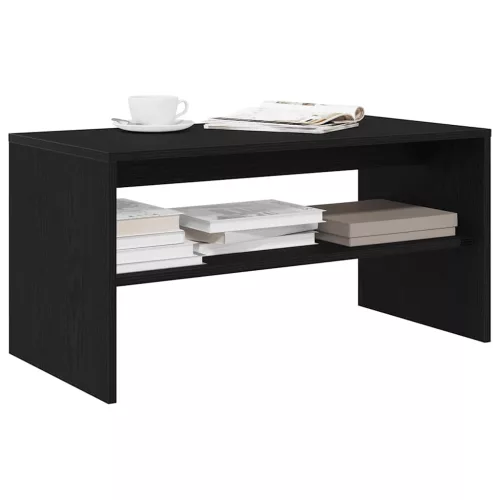  fekete tölgy színű szerelt fa TV-szekrény 80 x 40 x 40 cm