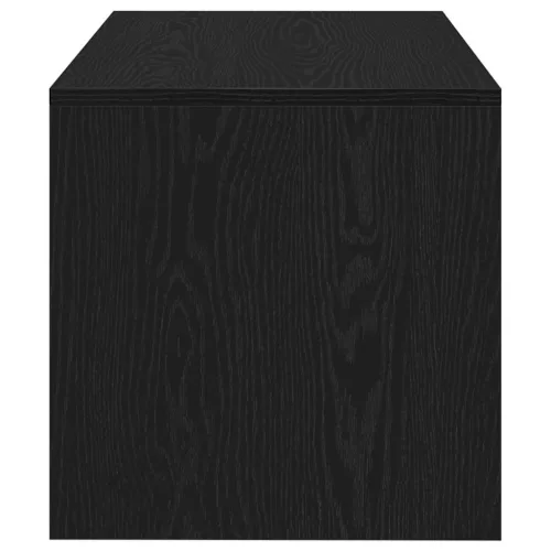 fekete tölgy színű szerelt fa TV-szekrény 80 x 40 x 40 cm