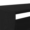  fekete tölgy színű szerelt fa TV-szekrény 80 x 40 x 40 cm
