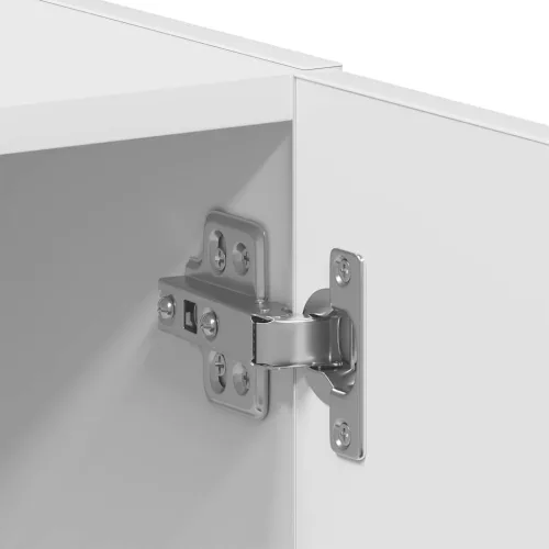  fehér szerelt fa mosógépszekrény 64 x 24 x 190 cm