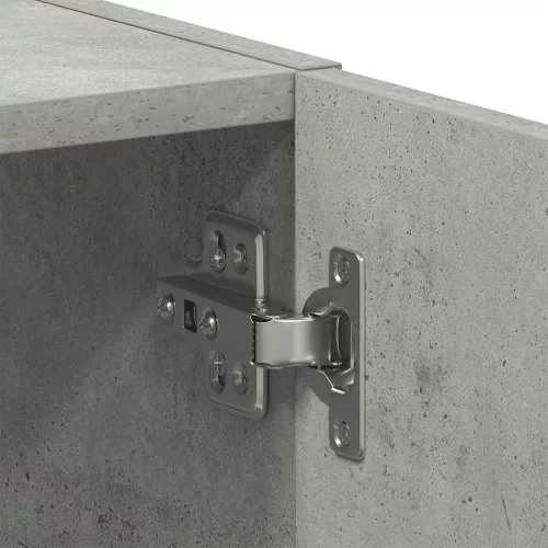  betonszürke szerelt fa mosógépszekrény 64 x 24 x 190 cm