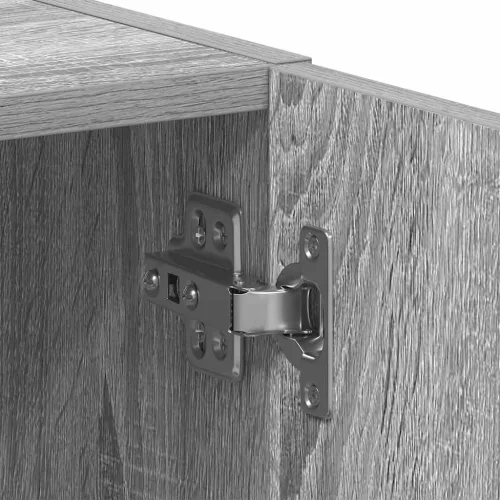  szürke sonoma szerelt fa mosógépszekrény 64 x 24 x 190 cm