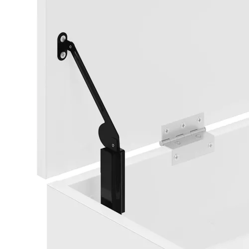  fehér szerelt fa cipőpolc 102x30,5x45 cm