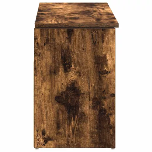  füstös tölgy színű szerelt fa cipőpolc 102x30,5x45 cm