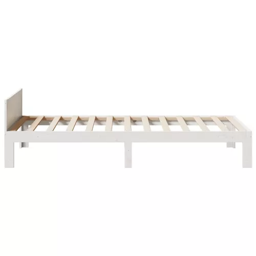  fehér tömör fenyőfa ágy matrac nélkül 90 x 200 cm