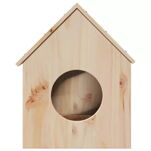  Macskaház 41x50x50 cm tömör fa fenyőfa