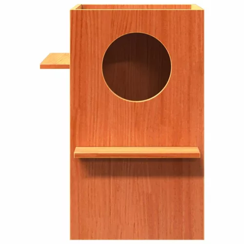  Macskaház viaszbarna 43x43x60 cm tömör fa fenyőfa