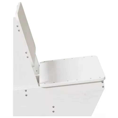  fehér tömör fenyőfa kerti szék 60x64x70,5 cm