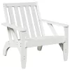 Kerti adirondack szék fehér 75x77x77 cm tömör fa fenyőfa