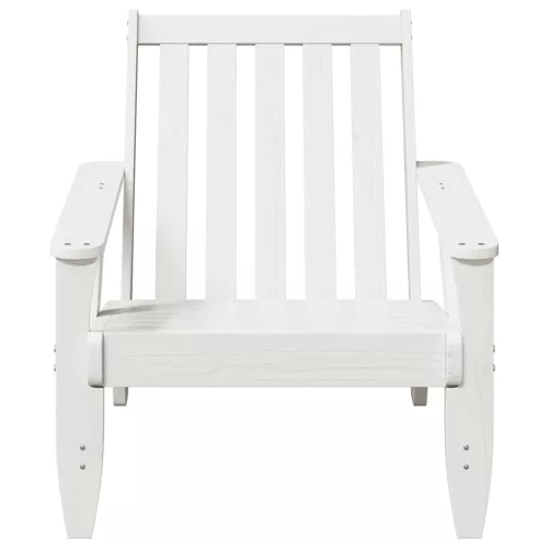  Kerti adirondack szék fehér 75x77x77 cm tömör fa fenyőfa