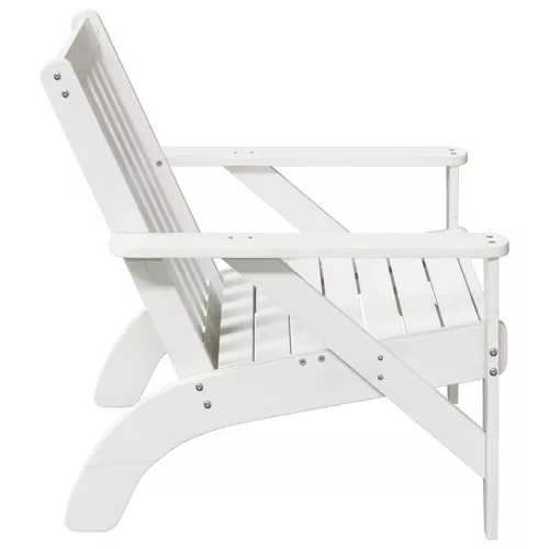  Kerti adirondack szék fehér 75x77x77 cm tömör fa fenyőfa