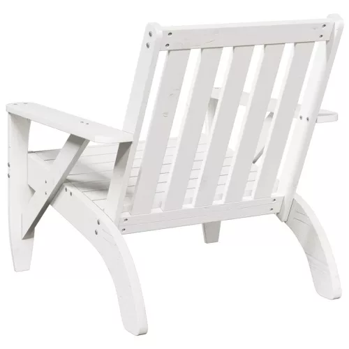  Kerti adirondack szék fehér 75x77x77 cm tömör fa fenyőfa