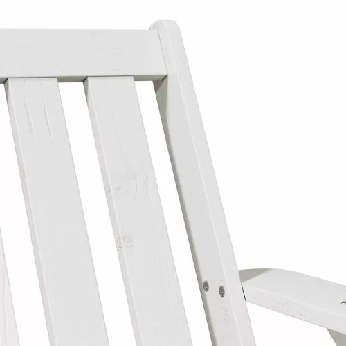  Kerti adirondack szék fehér 75x77x77 cm tömör fa fenyőfa