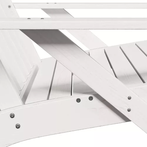  Kerti adirondack székek 2 db fehér 75x77x77 cm tömör fa fenyőfa