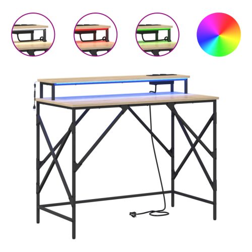  Asztal sonoma tölgy 100 x 50 x 86.5 cm Faanyag