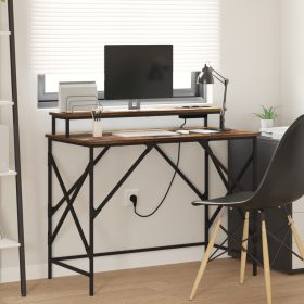  Asztal Füstölt tölgy 100 x 50 x 86.5 cm Faanyag